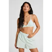 Hunkemoller Pyjama Short Seersucker Blau
