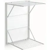 Arredamenti Italia Wäscheständer Koral Serie 603, wandmontierbar und klappbar, 13 Meter Wäscheleine