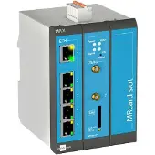 Insys Microelectronics icom MRX3 LTE, mod. LTE-Router, Ethernet-WAN, Schnelles Ethernet, SIM-Karten-Slot, Blau, Grau