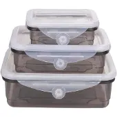 Sonstiges ALPINA Frischhaltedosen mit Deckel, 3 Stück, 170ml, 450ml, 850ml