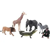 MOJO Wildlife Wildtier-Safari-Spielset, 6-teilig. - 380026