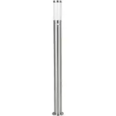Eglo HELSINKI Stehleuchte Stehlampe Lampe - H110 x Ø7,5 cm - edelstahl - 1X12W exkl. - IP44