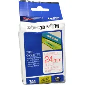 Brother Schriftbandkassette TZe-252, 24 mm, weiß/rot