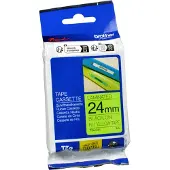 Brother Gloss Laminated Labelling Tape - 24mm, Black/Yellow, TZ, 8 m, 2,4 cm