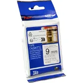 Brother Non-Laminated Labelling Tape - 9mm, Black/White, TZ, 8 m, 9 mm