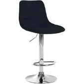 CLP Barhocker Lex Stoff schwarz Gestell Farbe chrom