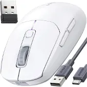 UGREEN MU103, Beidhändig, RF Wireless + Bluetooth + USB Type-C, Weiß