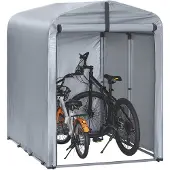 SoBuy Fahrradgarage wetterfest Geräteschuppen Fahrradgarage für 1-2 Fahrräder Carport Zelt mit UV-Schutz Fahrradschuppen für Regenschutz KLS11-K