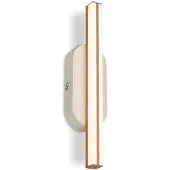 Briloner LED Wandleuchte 7x30x5,5 cm 7W 600lm, 3000K Warmweiß Warm Grey-Coffee - Wandlampe Flur Schlafzimmer Wohnzimmer