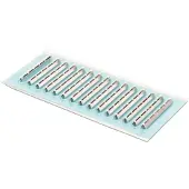 Digitus LWL Crimpspleißschutz, 15er Streifen, mit Telekomzulassung TS0338/96, Silber, 30 mm, 1,2 mm, 3,3 mm, 15 Stück(e)