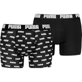 Puma MEN EVERYDAY LOGO PRINT BOXERS 2P rose water