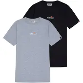 Ellesse Herren T-Shirt 2er Pack - OLLIO 2, Kurzarm, Rundhals, Logo, Baumwolle, einfarbig