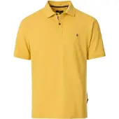 Casamoda Poloshirt Stretch Mustard Gelb - L