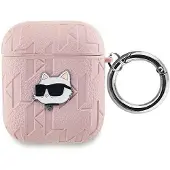 Karl Lagerfeld Kla2Pgchpp Airpods 1/2 Cover Rosa Monogramm Choupette Kopf