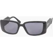 Karl Lagerfeld KL6106S Unisex-Sonnenbrille Vollrand Quadratisch Kunststoff-Gestell, schwarz