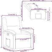vidaXL Relaxsessel Creme Kunstleder
