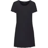 Vivance Nachthemd schwarz Gr. 32/34 für Damen. Mit Rundhals