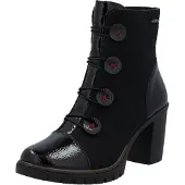 Rieker Stiefeletten mit Absatz, Gummizug und Reißverschluss von Nabukino