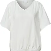 Street One V-neck Blouse w overlap in Off White | Gr.: 36