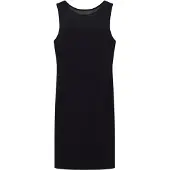 Armani Exchange für Damen. XW000943AF13729UC001 Eng anliegendes schwarzes Kleid (M), Lässig, Ärmellos / Hosenträger