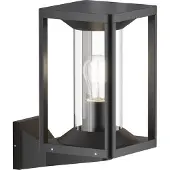 Maytoni Wandleuchte Cell in Graphit und Transparent E27 IP65 stehend