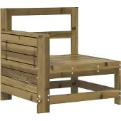 vidaXL Gartensofa mit Armlehne 69x62x70,5 cm Kiefernholz Imprägniert