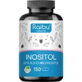 Raibu Myo-Inositol & D-Chiro-Inositol-Komplex, für die Hormontätigkeit, hergestellt in Deutschland - 150 St Kapseln