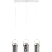 Naeve Pendelleuchte "VIDRIO" in silber - (L)11.5 cm x (B)64 cm x (H)141 cm | Gr.: onesize
