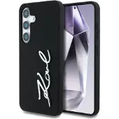 Karl Lagerfeld Etui Silicone Metal Signature Logo Do Samsung Galaxy S25 Czarny