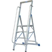 Krause STABILO Stufen-StehLeiter mit großer Standplattform 1x4 Stufen, 127747