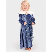 Den Goda Fen Kostüm Winterprinzessin 110-116 cm, Blau, 104