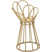 Mauro Ferretti Runder brauner Metall-Pflanztopf Ø 28x48 cm | Gr.: onesize