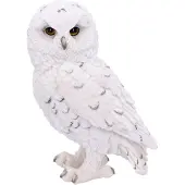 Nemesis Now Figurine d'ornement Grand hibou blanc (Petit) 13.3cm