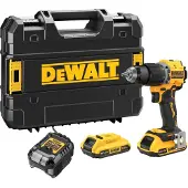 DeWalt 18V Akku-Schlagbohrschrauber bürstenlos mit 2 x Akkus (18 Volt / 2 Ah) und System-Schnellladegerät