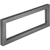 STRATE Wandkonsole - Handtuchhalter, Höhe 200 mm, Tiefe 480 mm, Stahl schwarz