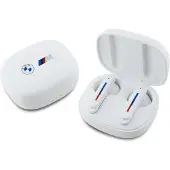 BMW Logos gedruckt - TWS ENC Bluetooth-Kopfhörer + Ladetasche (weiß)