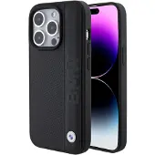 BMW Bmhcp15l22rdpk Iphone 15 Pro 6.1 Leather Textu&stripe Handyhülle