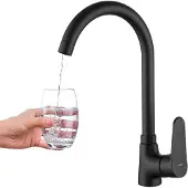 Kuchinox ATEZ Schwarze Standarmatur mit U-Auslauf