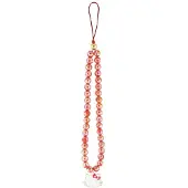 Hello Kitty Pearls Kitty Head Universal Hand Strap - red