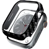 Crong Hybrid-Uhrengehäuse – Apple Watch 41 mm Glasgehäuse (Carbon)
