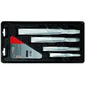 Ks Tools 156.0690, Meißel-Set, Flachmeißel, Chrom-Molybdän-Stahl, Metall, 970 g, Sichtverpackung