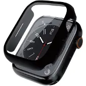 Crong Hybrid-Uhrengehäuse – Apple Watch 45 mm Glasgehäuse (schwarz)