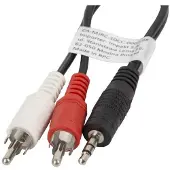 Lanberg Kabel Minijack - 2x Chinch M/M 2M