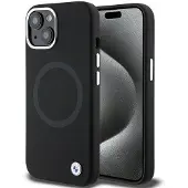 BMW BMHMP15SSILBK2 iPhone 15 6.1" czarny/black Signature Liquid Silicone MagSafe