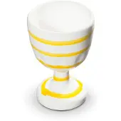 Gmundner Keramik Gelbgeflammt, Eierbecher (H: 7,5 cm)
