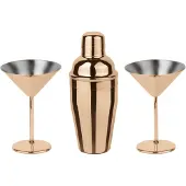 Paderno Cocktailset Martini Mirror Copper (3er-Set)