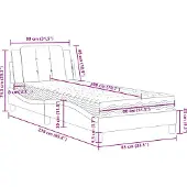vidaXL Bettgestell ohne Matratze "Zadar" Schwarz 80x200 cm Kunstleder