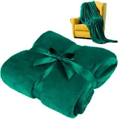 Teesa Fleece blanket 200x220 cm - green