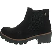 Rieker Damen Chelsea Boot Profilsohle Blockabsatz Stiefelette 79265, Größe:39 EU, Farbe:Schwarz