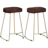 vidaXL Gavin Barhocker 2 Stk. Massivholz Mango